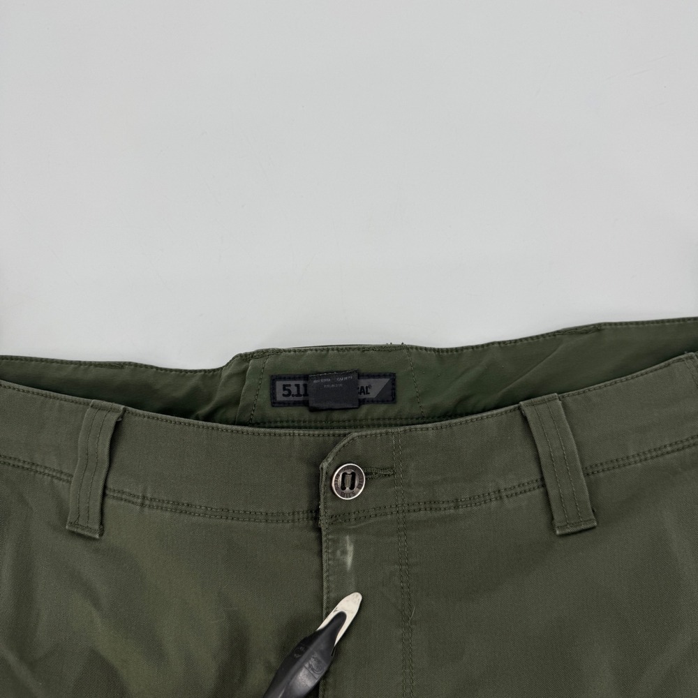 5.11 Tactical Mens 42x30 Green Cotton Blend Utility Cargo Pants Ranger Green - Picture 7 of 10